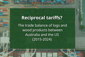 Is a reciprocal tariff an appropriate response The trade balance of logs and wood products between Australia and the US (2015-2024)