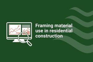 Framing material use in residential construction