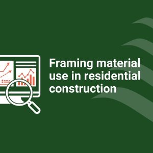 Framing material use in residential construction